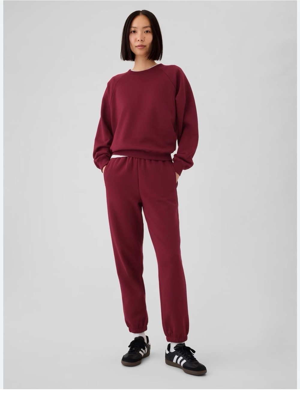 Gap sweatpants size small burgundy